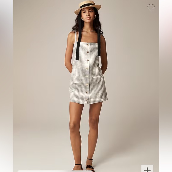 NWT J. Crew Claudia 100% Linen Dress XXS - Picture 1 of 5
